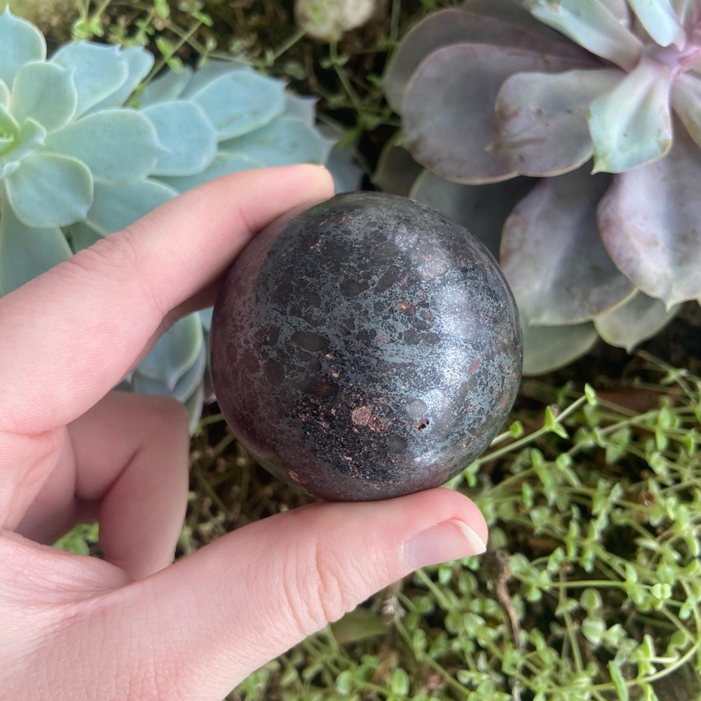 50mm natural hematite sphere